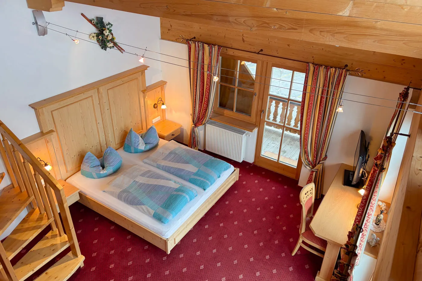 Schlafbereich der Suite Panorama